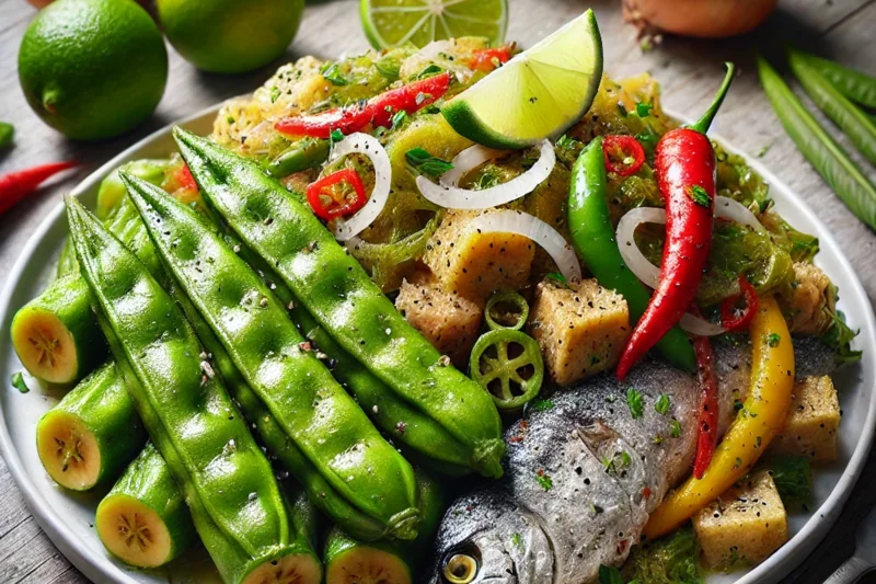 Green Fig And Saltfish