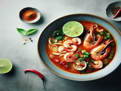 Tom Yum Goong (Spicy Shrimp Soup)