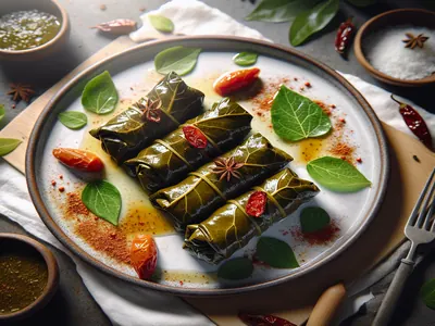 Yaprak Sarmasi (Stuffed Grape Leaves)